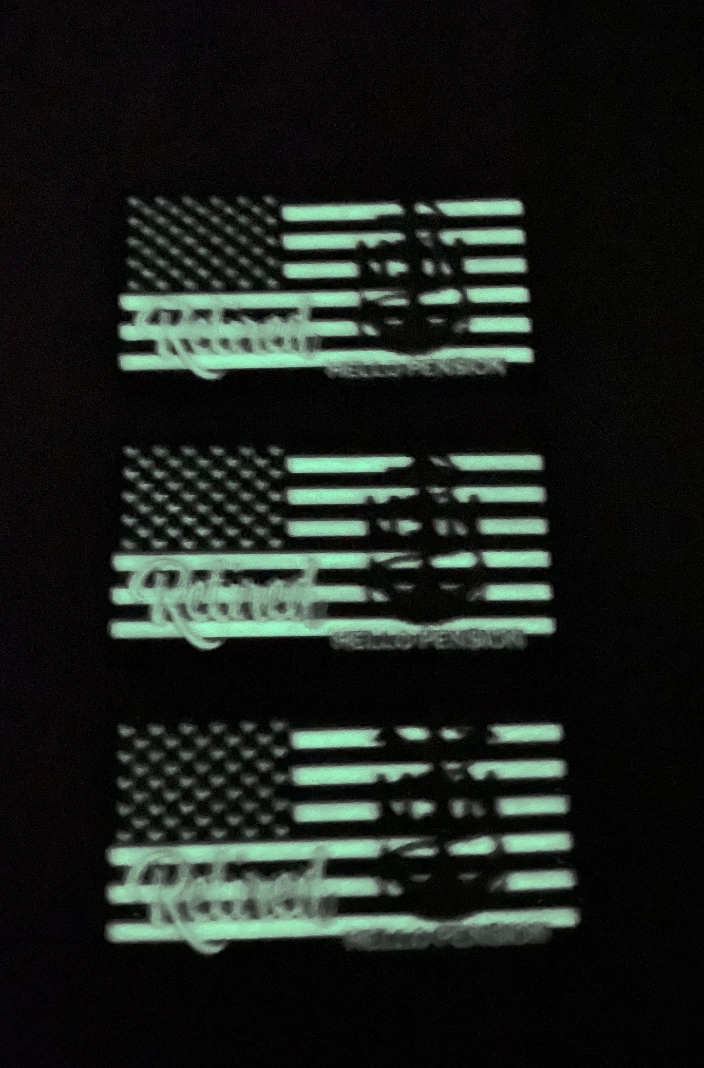 USN Retired E7/E8/E9 US Flag PVC Patches