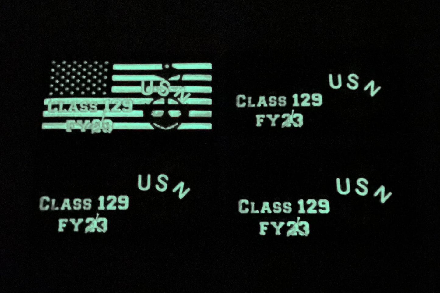CPO Class 129 Glow in the Dark PVC Patches.