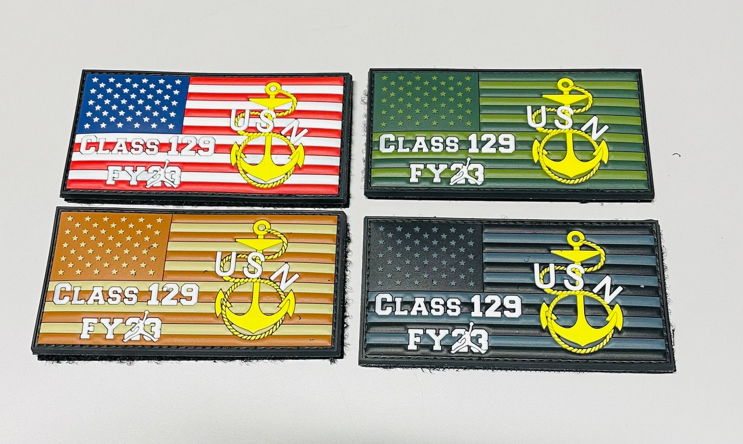 CPO Class 129 Glow in the Dark PVC Patches.