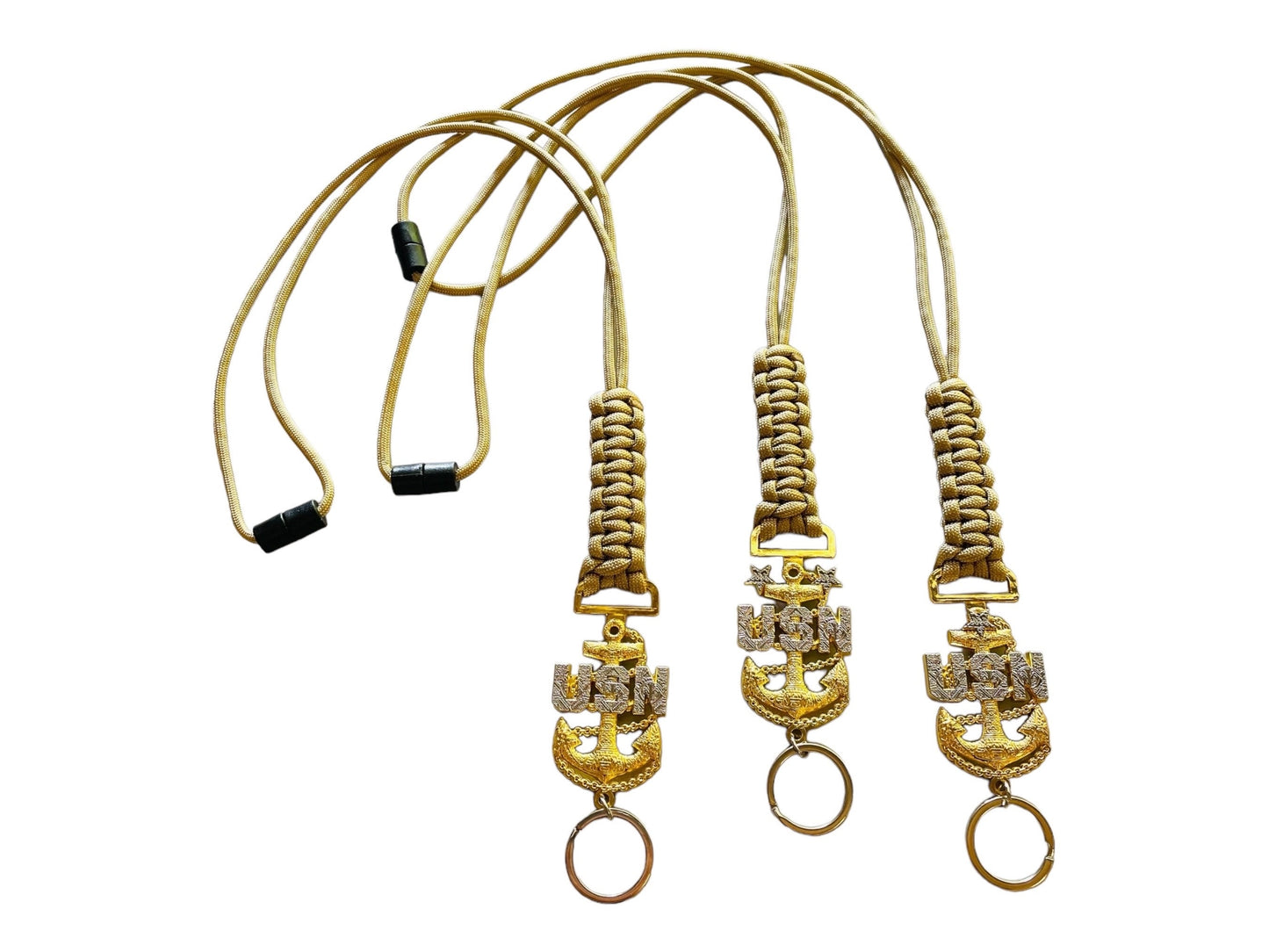 USN E7/E8/E9 Tribal Anchors Paracord Neck Lanyard