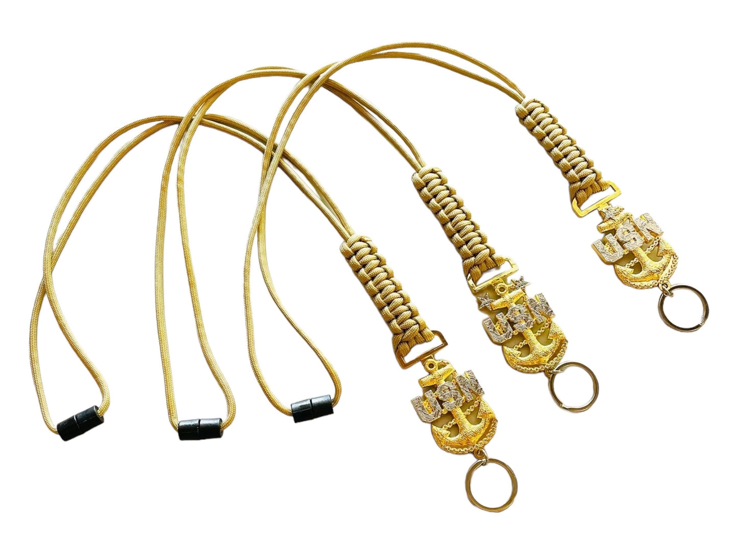 USN E7/E8/E9 Tribal Anchors Paracord Neck Lanyard