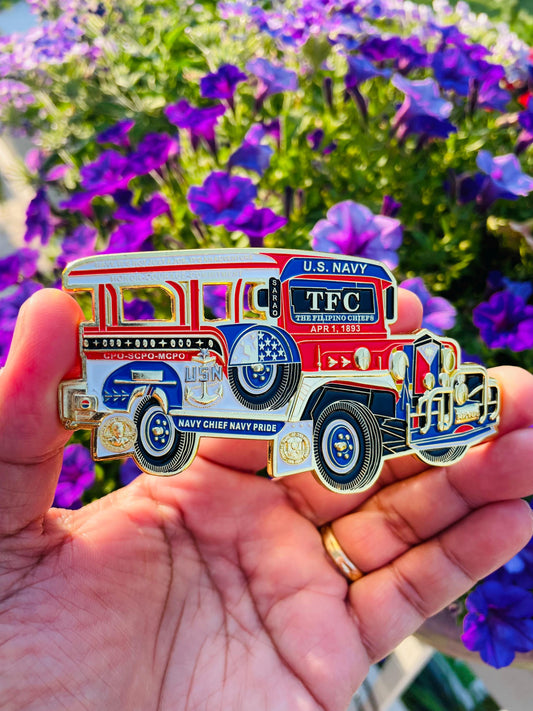 USN Jeepney The Filipino Chief (TFC) CPO Pride Coin