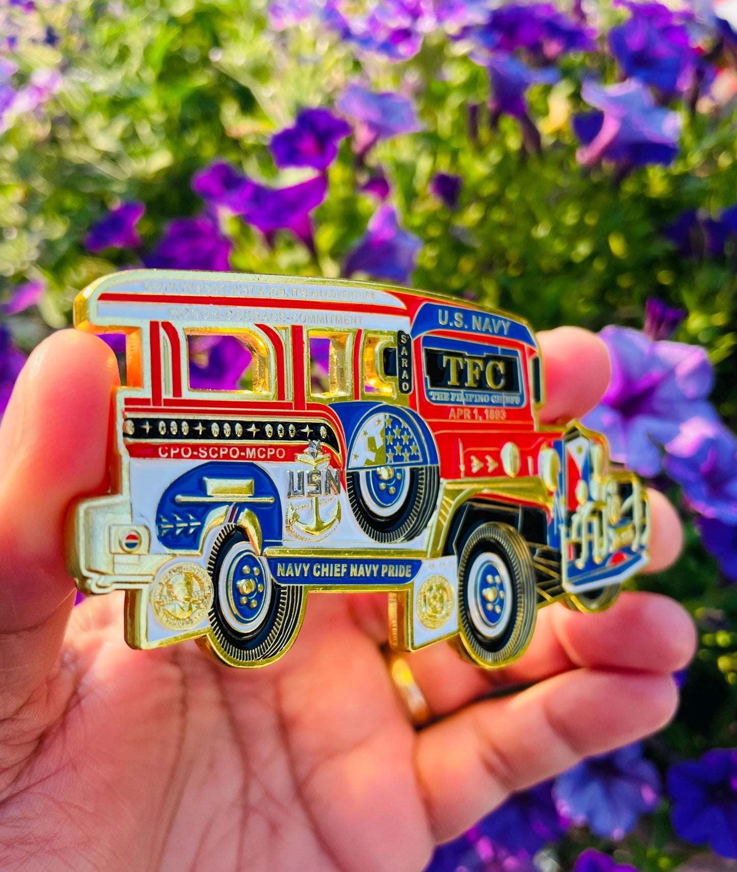 USN Jeepney The Filipino Chief (TFC) CPO Pride Coin
