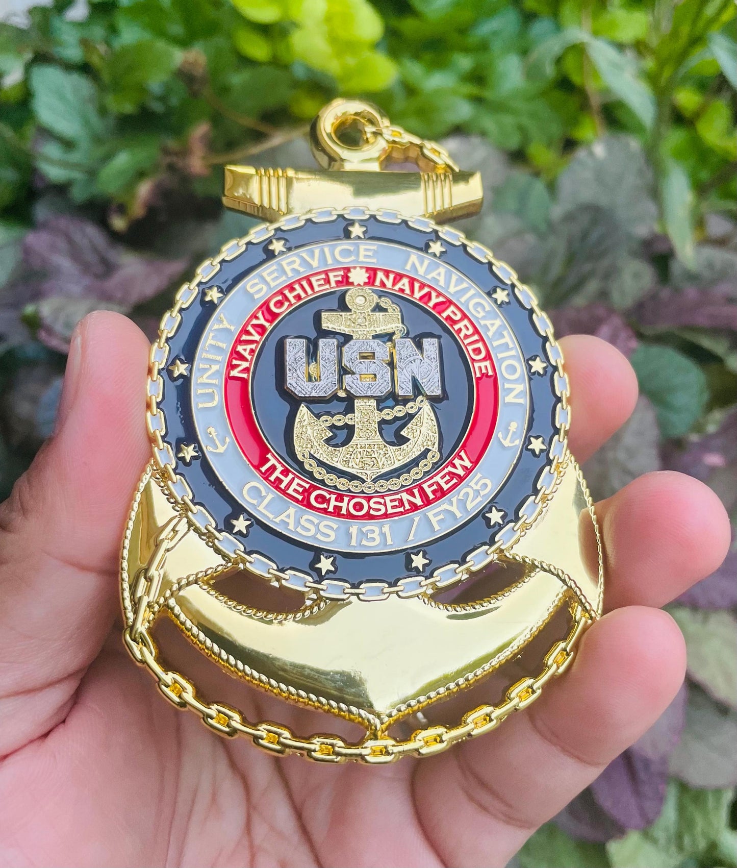 USN CPO Class 131 FY25 4” Anchor Coin