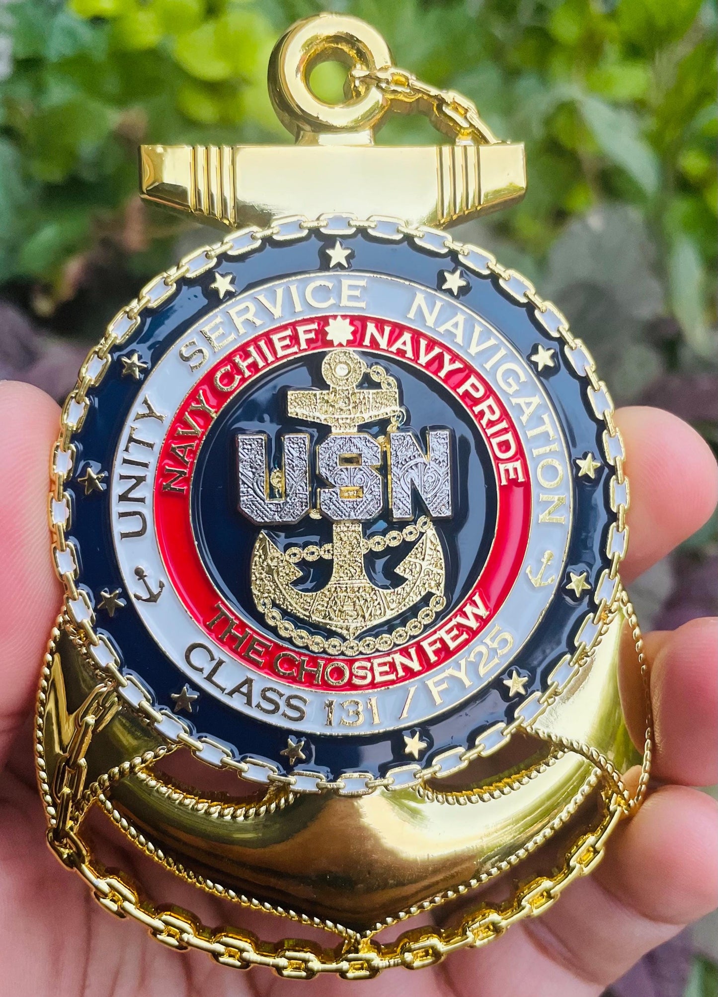 USN CPO Class 131 FY25 4” Anchor Coin