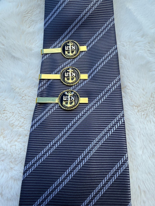 US Navy Chief, Senior Chief or Master Chief Tie Clip