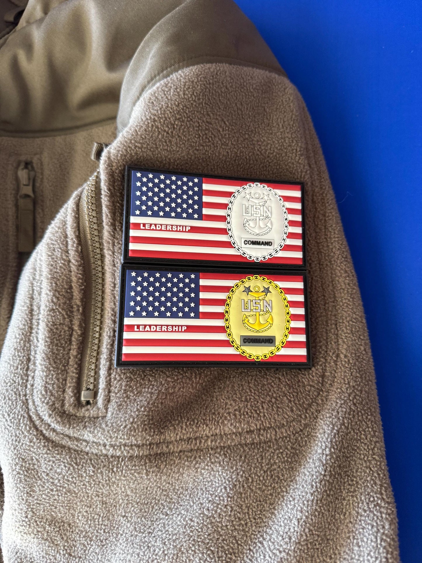 US Navy Command Master Chief Glow in the Dark 4” X 2” PVC Patch
