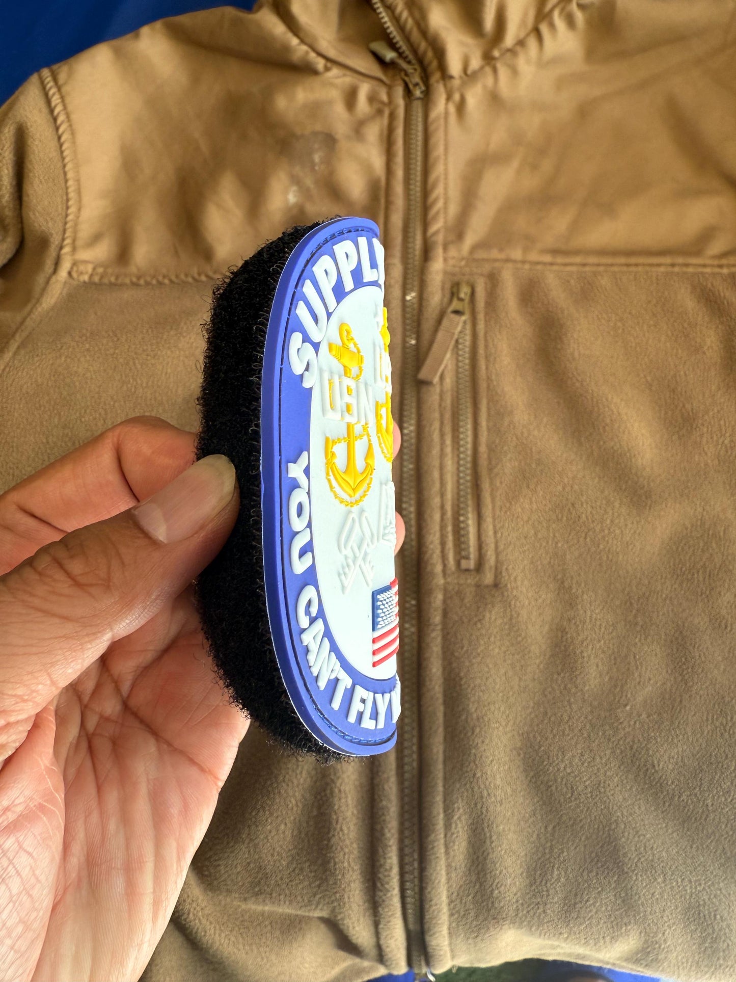 US Navy Supply Chiefs Glow in the Dark 4” PVC Patch