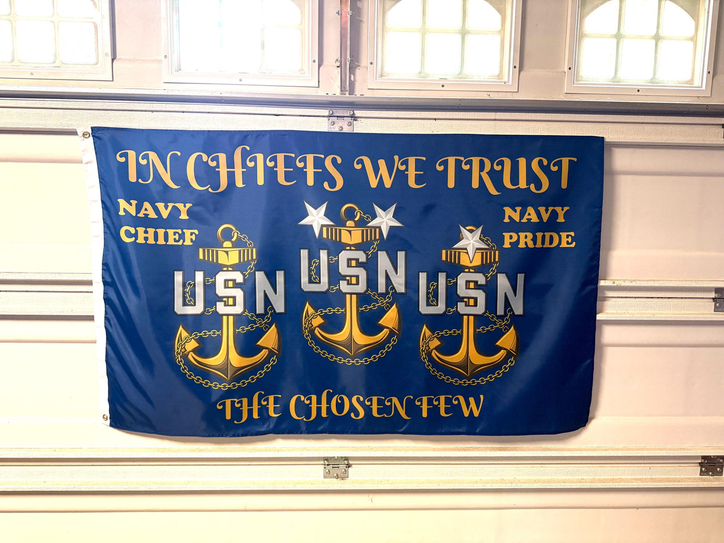 USN CPO Mess 5X3 Horizontal Flag