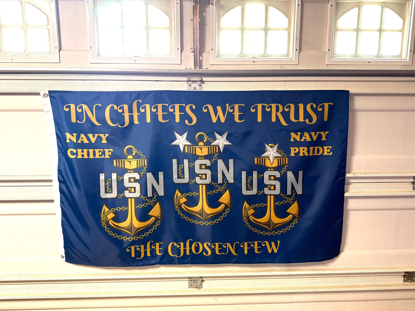 USN CPO Mess 5X3 Horizontal Flag