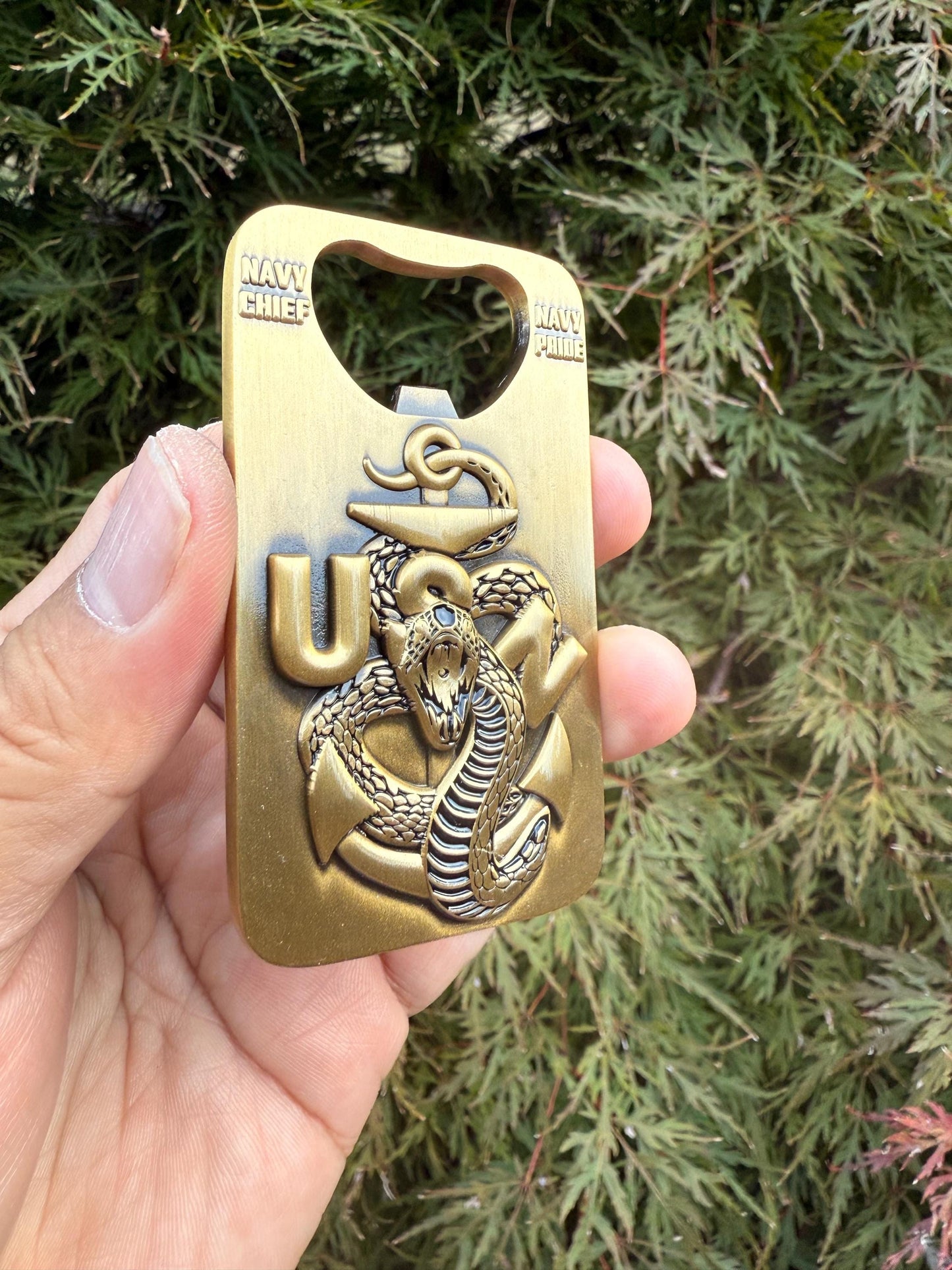 CPO Class 132 FY-26 Antique Gold Bottle Opener/Coin