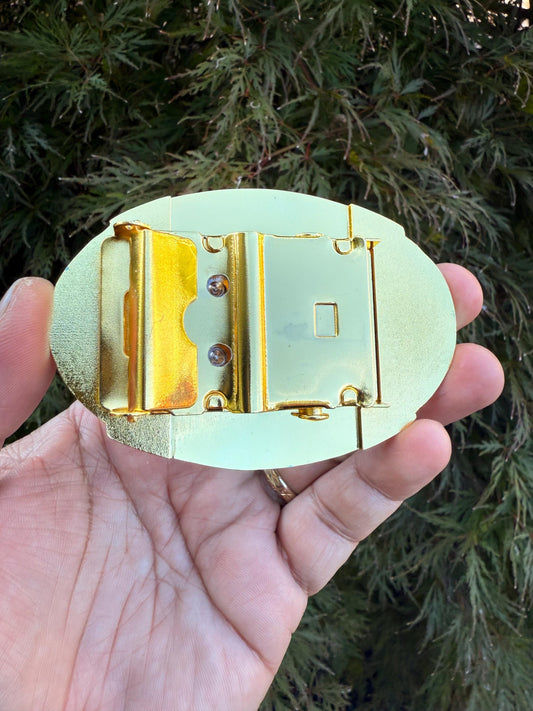 USN Class 132 FY-26 Lucent Blue Belt Buckle