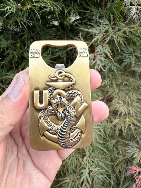 CPO Class 132 FY-26 Antique Gold Bottle Opener/Coin